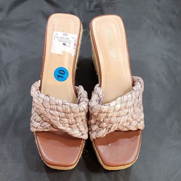 BRAND NEW OLIVIA MILLER IRMA OPEN TOE WEDGE HEEL SANDAL - Picture 3 of 16